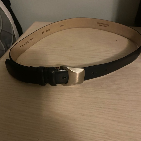 Devicchi Women's vintage leather belt - black- Medium - Made In Italy - Picture 2 of 9